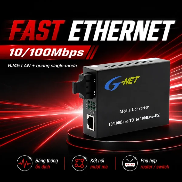 Bộ chuyển đổi quang điện G-Net HHD-120G-20