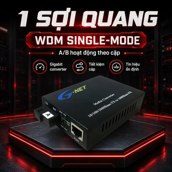 Bộ chuyển đổi quang điện G-net HHD-210G-40A/B