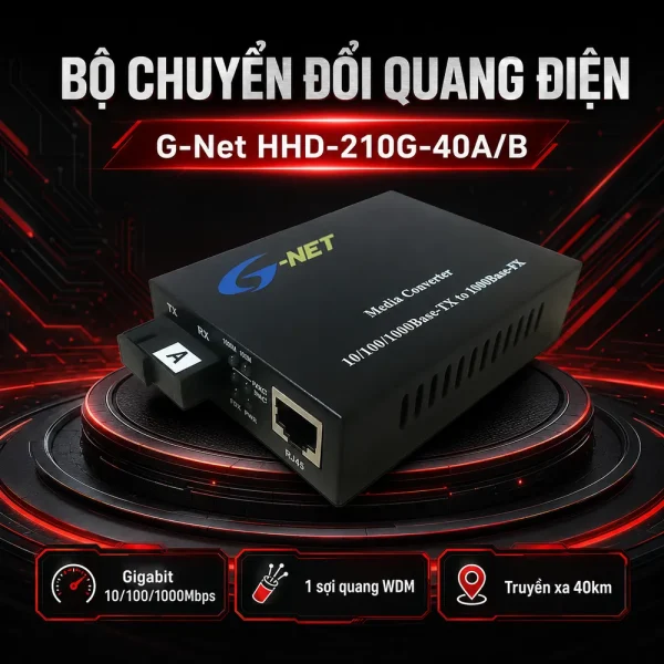 Bộ chuyển đổi quang điện G-net HHD-210G-40A/B