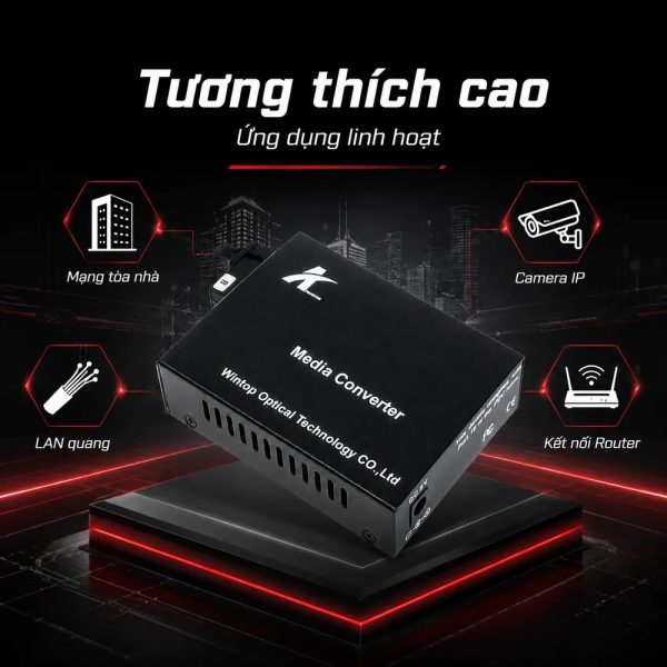 Bộ chuyển đổi quang điện Media WINTOP YT-8112SB-20A-B