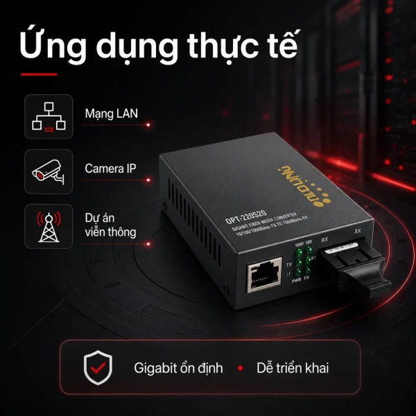 Bộ chuyển đổi quang điện Optone OPT-2200S20