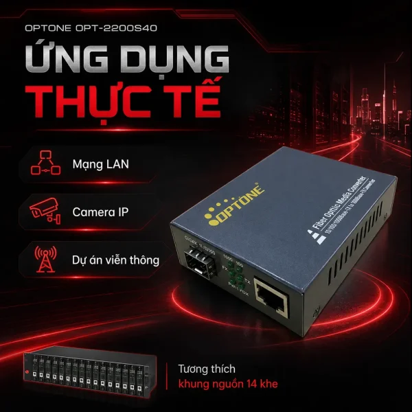 Bộ chuyển đổi quang điện Optone OPT-2200S40