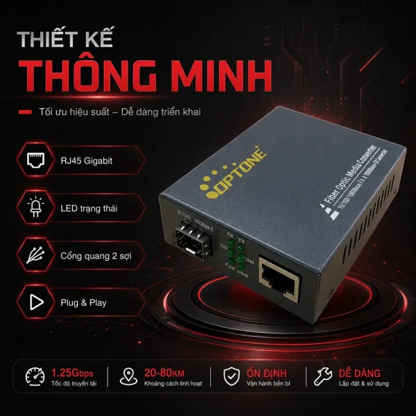 Bộ chuyển đổi quang điện Optone OPT-2200S40