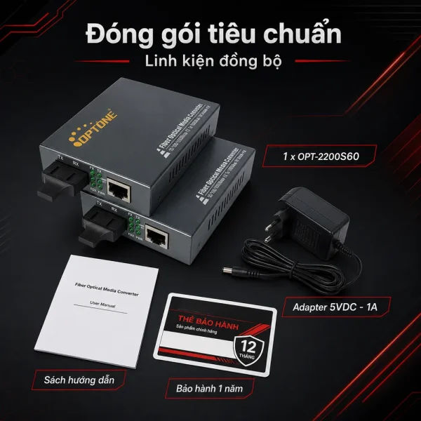 Bộ chuyển đổi quang điện Optone OPT-2200S60