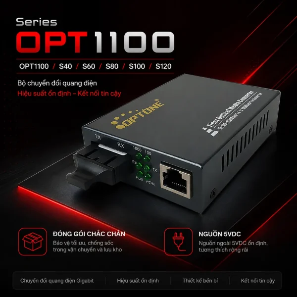 Bộ chuyển đổi quang điện Optone OPT1100S25