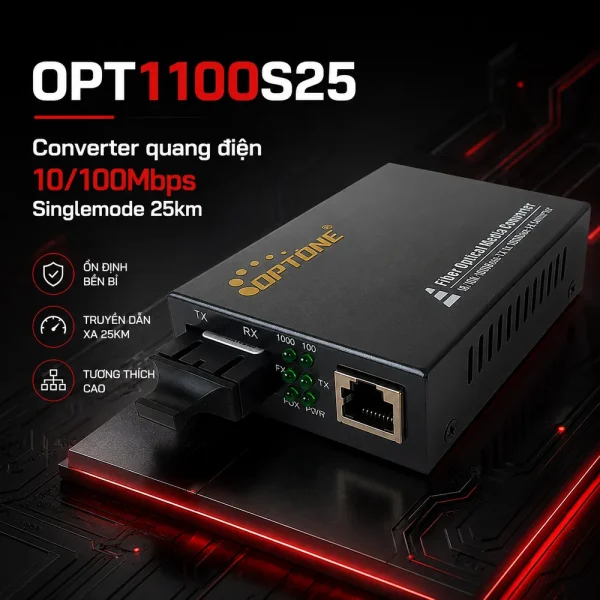 Bộ chuyển đổi quang điện Optone OPT1100S25