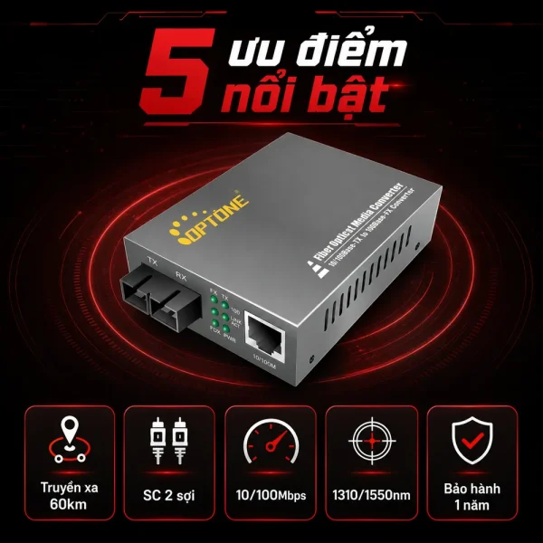 Bộ chuyển đổi quang điện Optone OPT1100S60