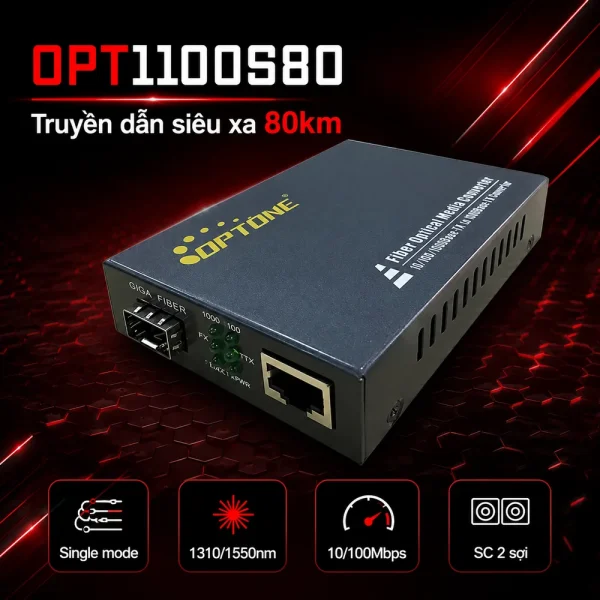 Bộ chuyển đổi quang điện Optone OPT1100S80
