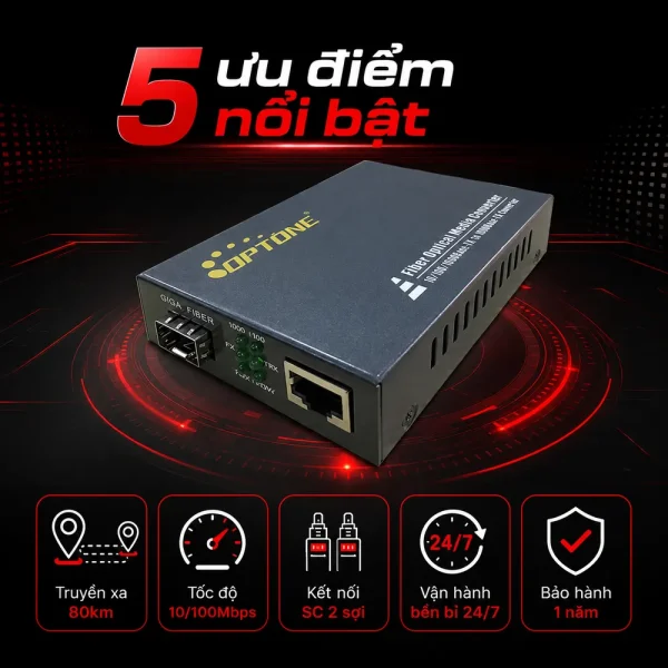Bộ chuyển đổi quang điện Optone OPT1100S80