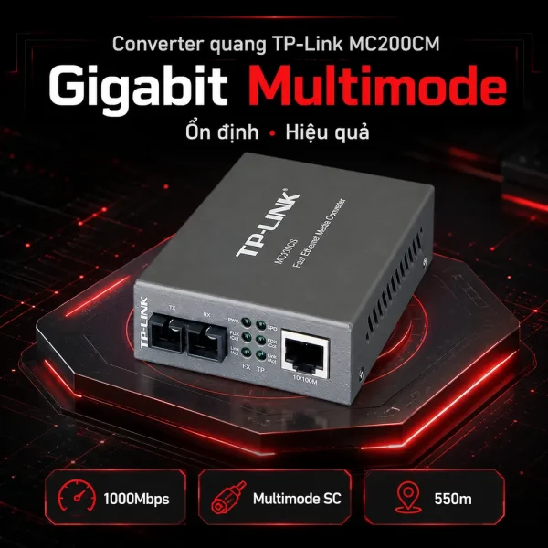 Bộ chuyển đổi quang điện TP-Link MC200CM Multimode