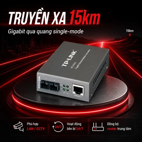 Bộ chuyển đổi quang điện TP-LINK MC210CS