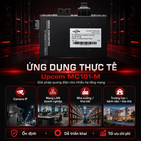 Bộ chuyển đổi quang điện UPCOM MC101-M