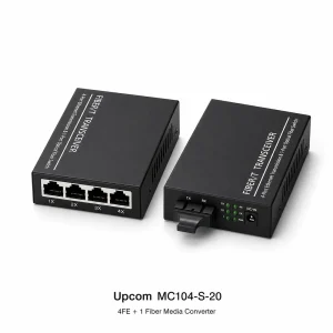 Bộ chuyển đổi quang điện Upcom MC104-S-20 4×10/100M Base-T(X)+1x100M FX