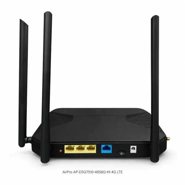 Bộ định tuyến AirPro AP-DSG7510-48S6Q-HI 4G LTE với 1WAN/3LAN 100Mbps