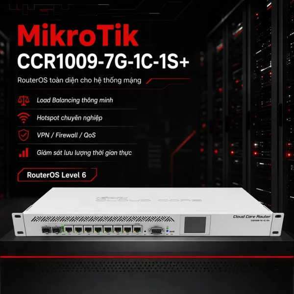 Bộ định tuyến Router Mikrotik CCR1009-7G-1C-1S+