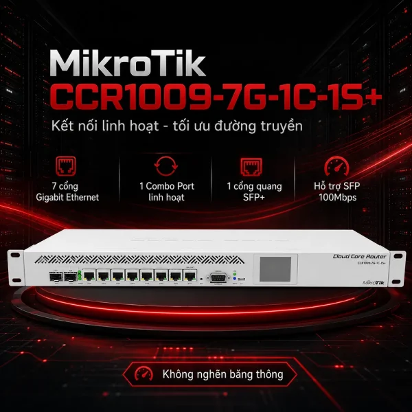 Bộ định tuyến Router Mikrotik CCR1009-7G-1C-1S+