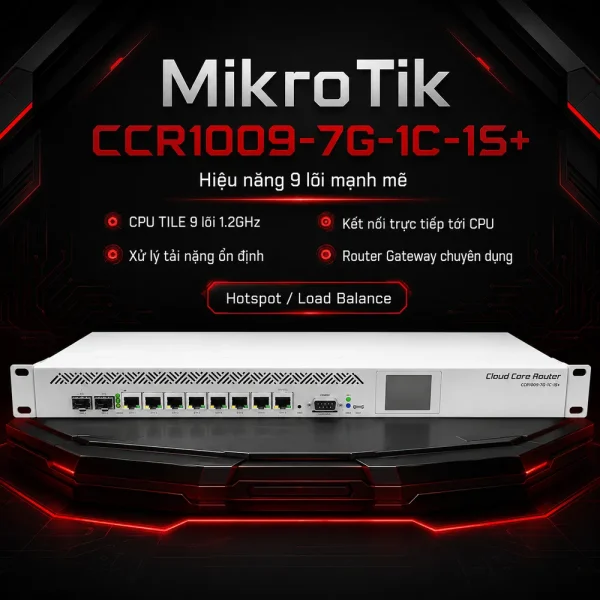 Bộ định tuyến Router Mikrotik CCR1009-7G-1C-1S+