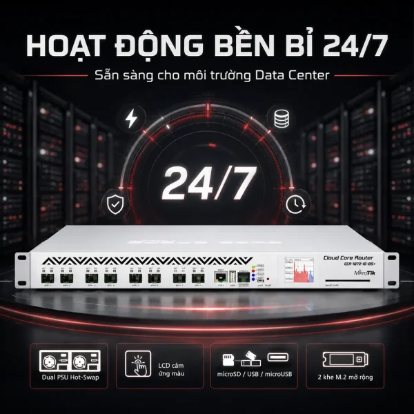 Bộ định tuyến Router Mikrotik CCR1072-1G-8S+