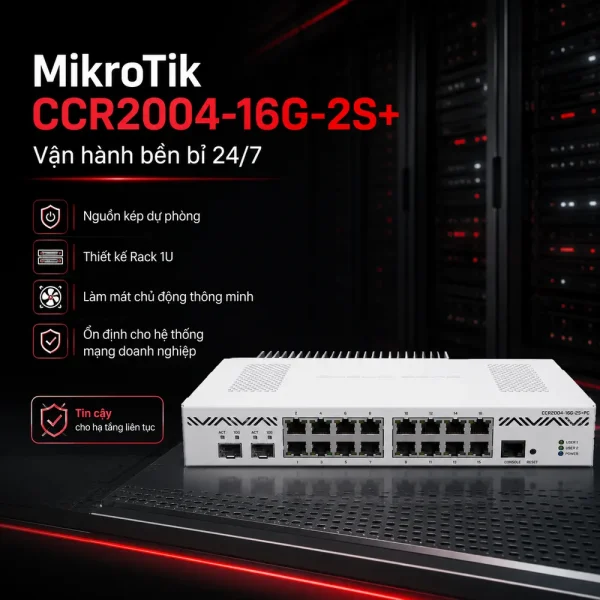 Bộ định tuyến Router Mikrotik CCR2004-16G-2S+