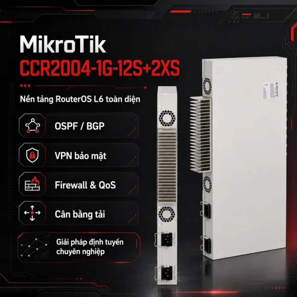 Bộ định tuyến Router Mikrotik CCR2004-1G-12S+2XS