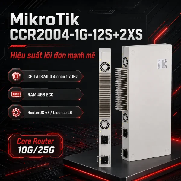Bộ định tuyến Router Mikrotik CCR2004-1G-12S+2XS