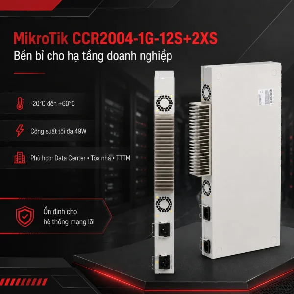 Bộ định tuyến Router Mikrotik CCR2004-1G-12S+2XS
