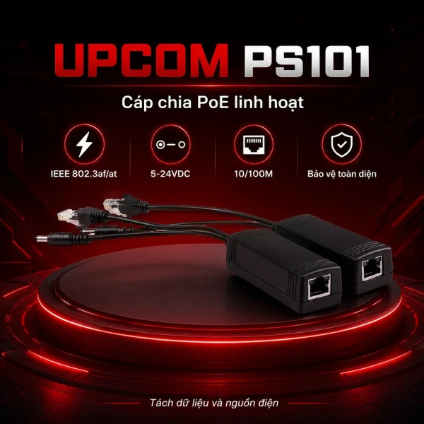 Cáp chia PoE 10/100M PD UPCOM mã PS101