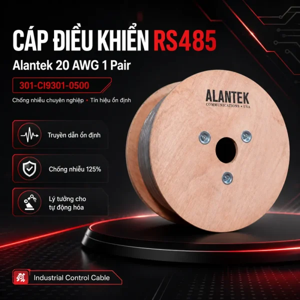 Cáp điều khiển Alantek 20 AWG 1 Pair 301-CI9301-0500