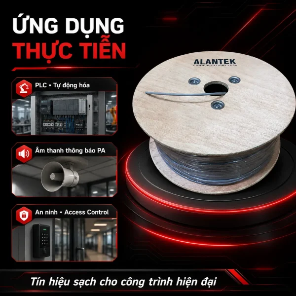 Cáp điều khiển Alantek 22AWG 1 pair 301-CI9201-0500