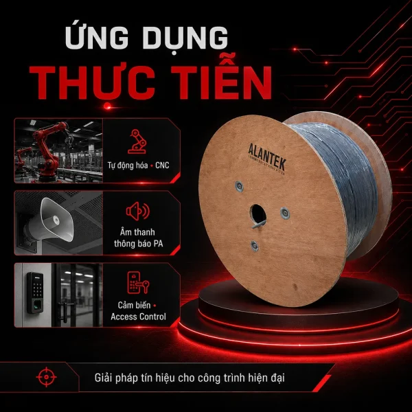 Cáp điều khiển Alantek 24 AWG 2-pair 301-RS5102-0500
