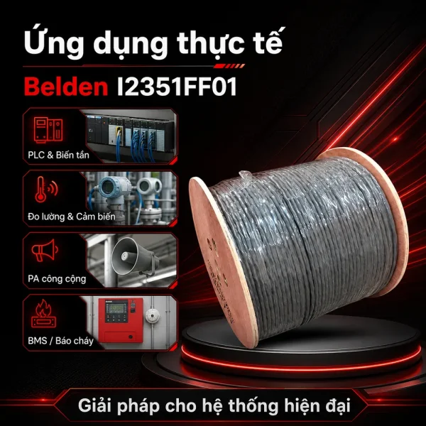 Cáp điều khiển Belden 16AWG 1 pair I2351FF01