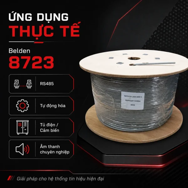 Cáp điều khiển Belden 22AWG 2 pair 8723