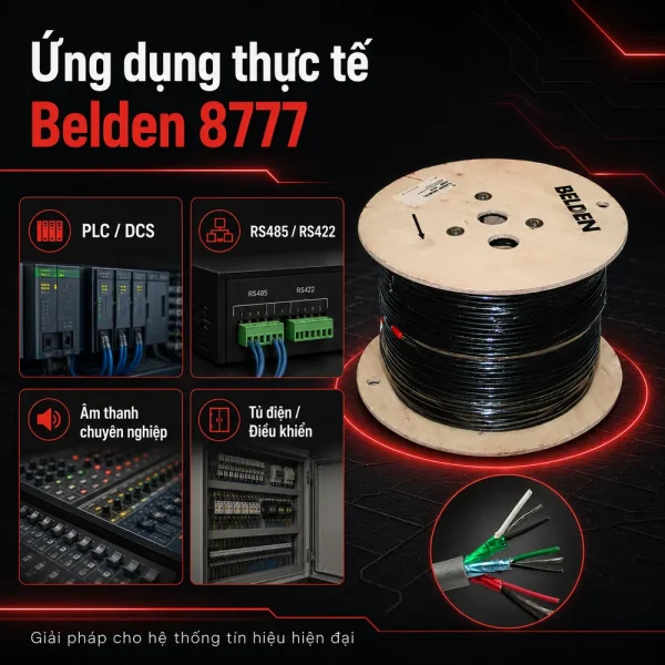 Cáp điều khiển Belden 22AWG 3 pair 8777