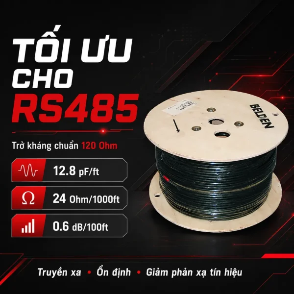 Cáp điều khiển Belden 24AWG 2 Pair 9842