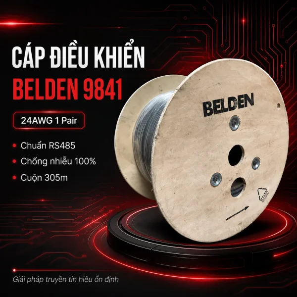 Cáp điều khiển Belden 9841 24AWG 1 Pair