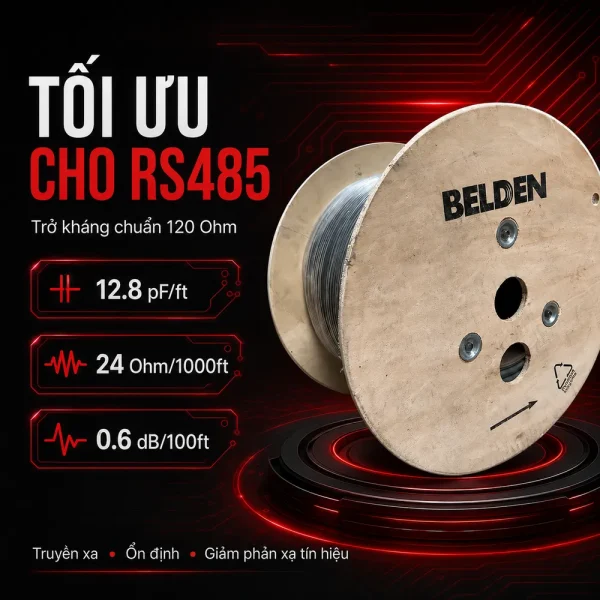 Cáp điều khiển Belden 9841 24AWG 1 Pair