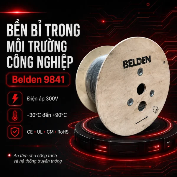Cáp điều khiển Belden 9841 24AWG 1 Pair