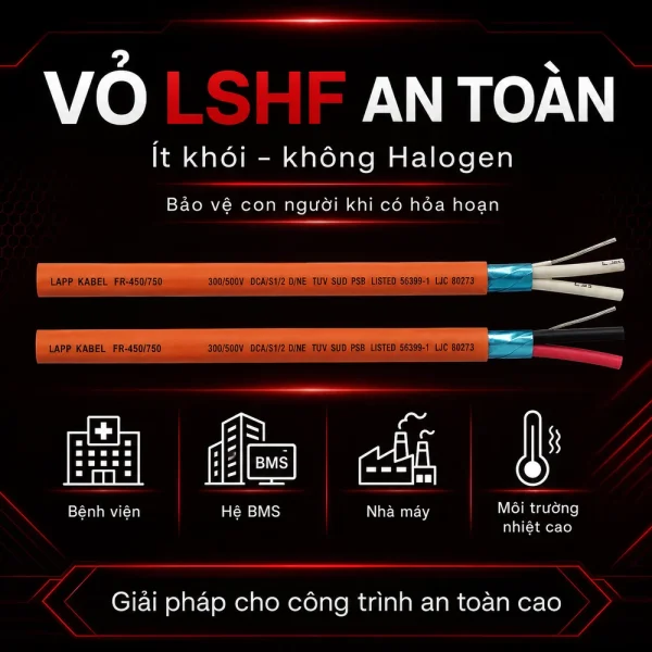 Cáp điều khiển chống cháy Lapp Kabel FR-6387 OS 1 Pair 1.0 | 3805860