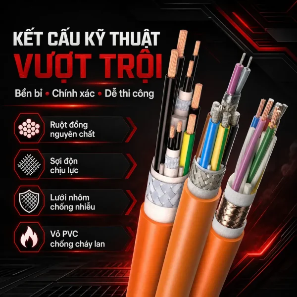 Cáp điều khiển chống nhiễu có lưới IMATEK 0.75mm2