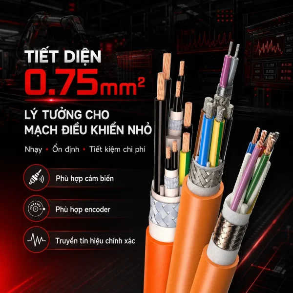 Cáp điều khiển chống nhiễu có lưới IMATEK 0.75mm2
