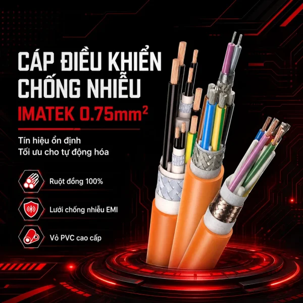 Cáp điều khiển chống nhiễu có lưới IMATEK 0.75mm2