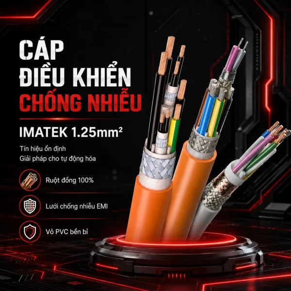 Cáp Điều Khiển Chống Nhiễu Có Lưới IMATEK 1.25mm2