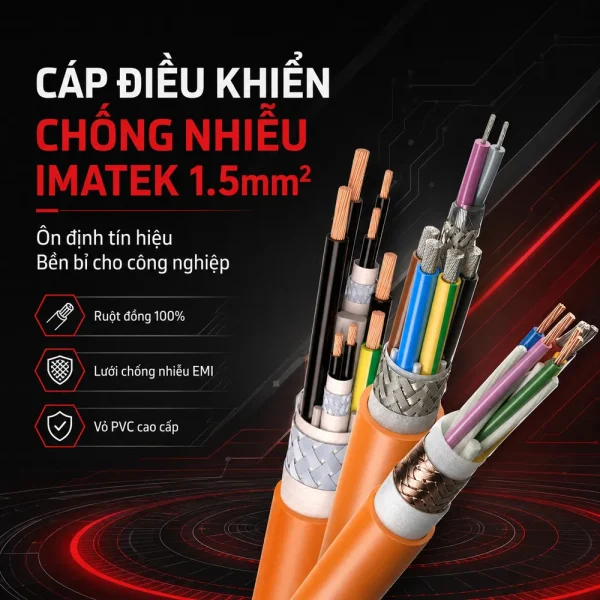 Cáp điều khiển chống nhiễu có lưới IMATEK 1.5mm2