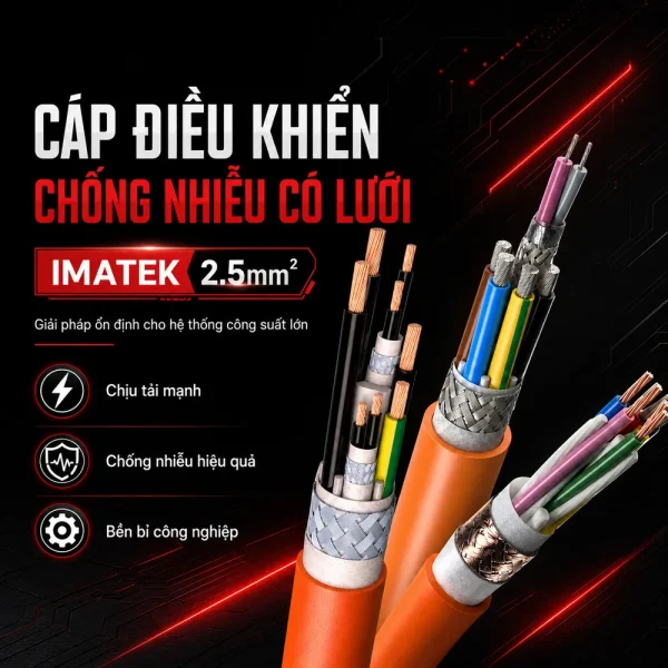 Cáp Điều Khiển Chống Nhiễu Có Lưới IMATEK 2.5mm2
