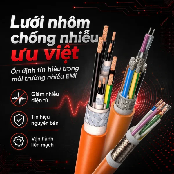 Cáp điều khiển chống nhiễu có lưới IMATEK 4mm2