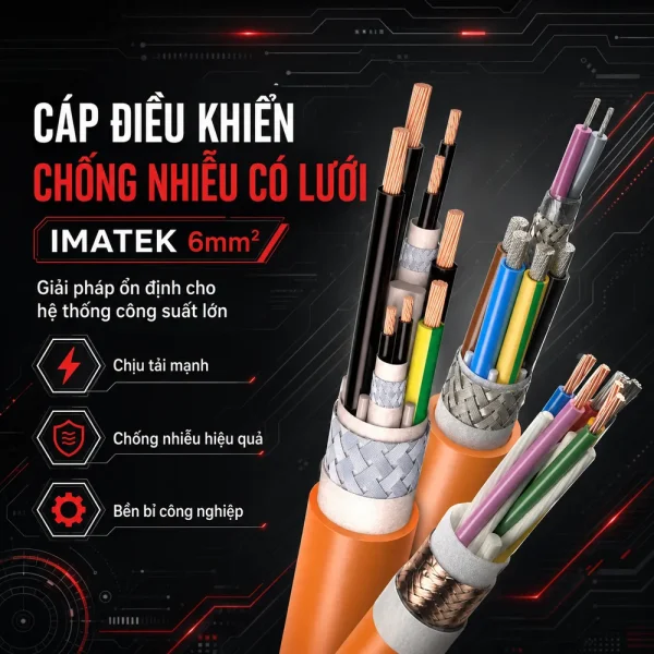 Cáp Điều Khiển Chống Nhiễu Có Lưới IMATEK 6mm2