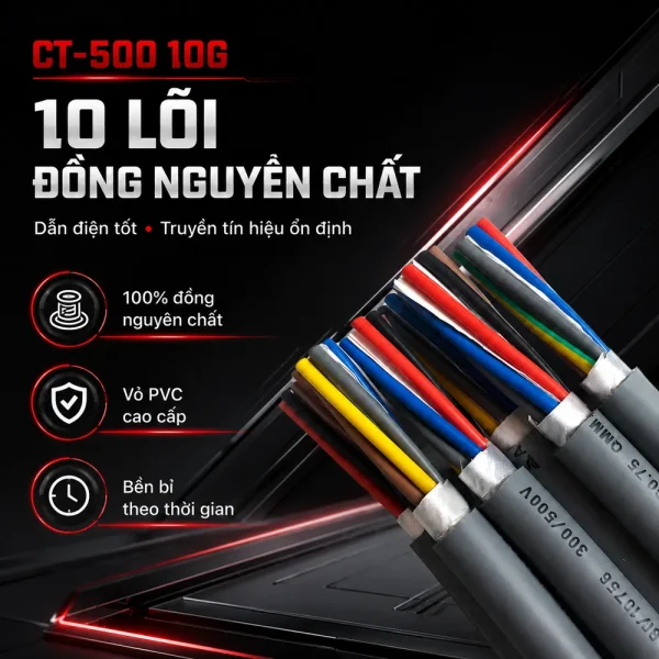 Cáp điều khiển CT-500 10G Altek Kabel