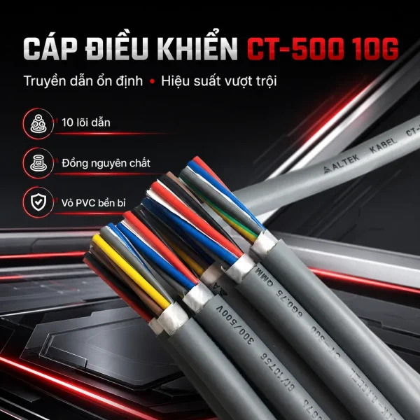 Cáp điều khiển CT-500 10G Altek Kabel