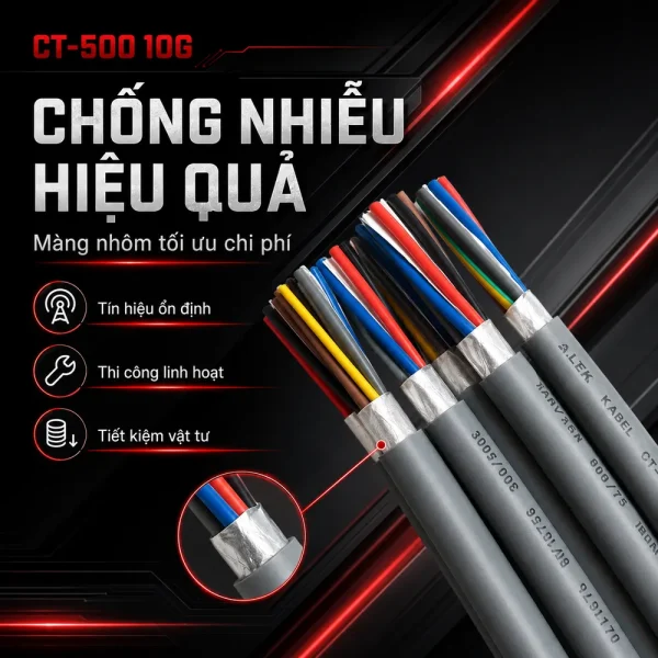 Cáp điều khiển CT-500 10G Altek Kabel