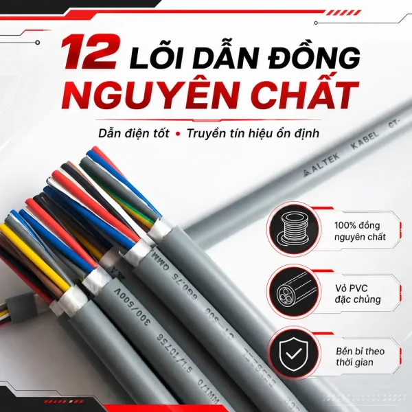 Cáp điều khiển CT-500 12G Altek Kabel